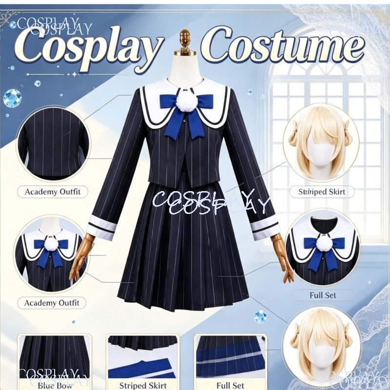 Anime Cosplay Youtuber - Школьная форма JK, платье, милые шапки,