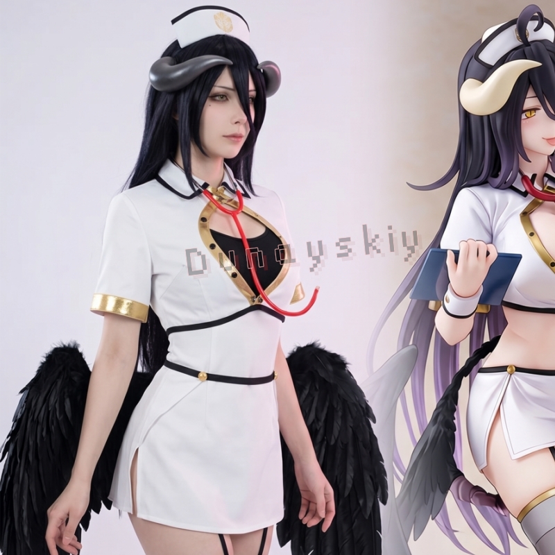 Anime Cosplay Nurse - Костюм для косплея OVERLORD Albedo: Готическое