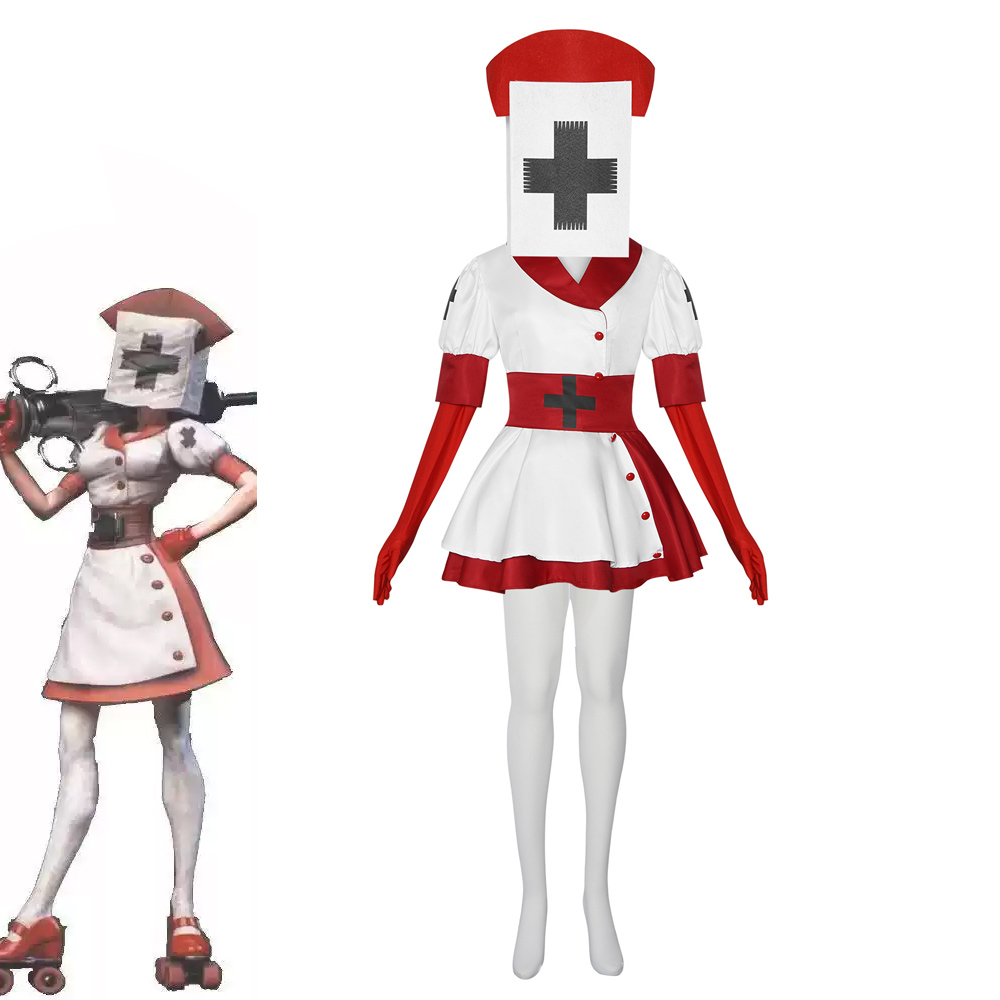 Anime Cosplay Nurse - Костюм медсестры-убийцы из игры Dark Deception,