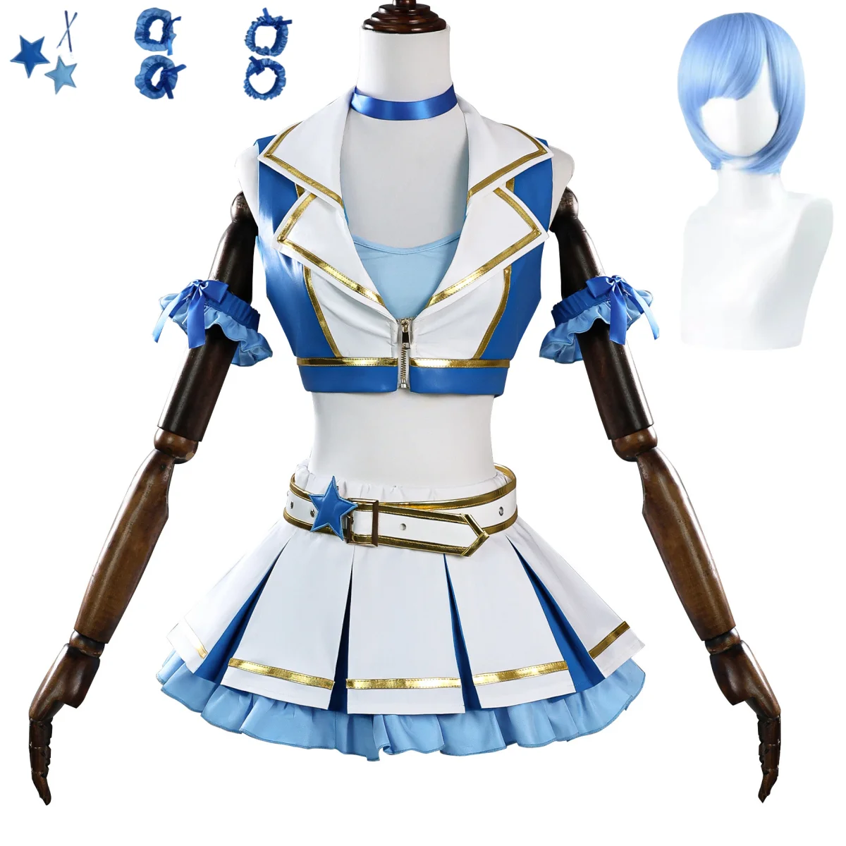 Re Zero Rem Wig - Костюм для косплея Рем из аниме