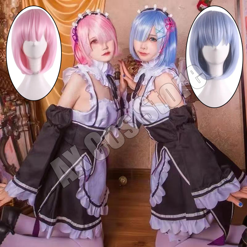 Костюм для косплея Рам и Рем и – обзор и цена Re Zero Rem Wig