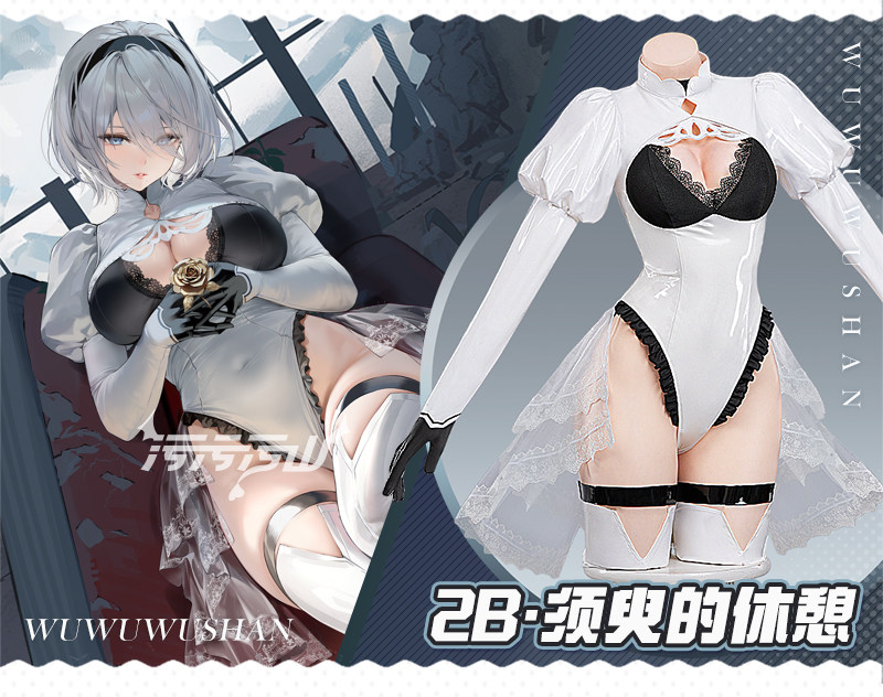 Костюм для косплея 2B из Azur  – обзор и цена Anime Cosplay Jumpsuit