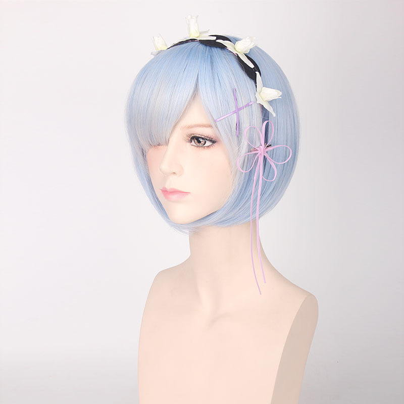 Косплей-парик Рам-Рем из аниме – обзор и цена Re Zero Rem Wig