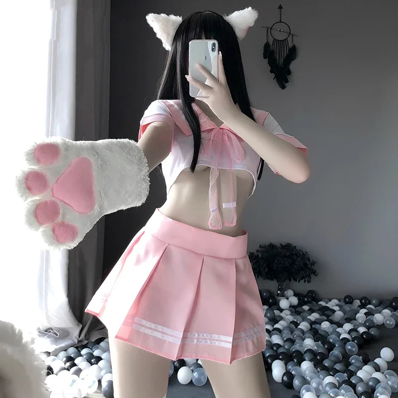 Корейская короткая рубашка и п – обзор и цена Anime Cosplay Korean Girl