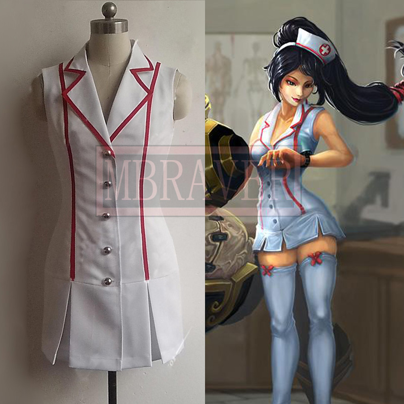Костюм медсестры Lol Akali Ski – обзор и цена Anime Cosplay Nurse